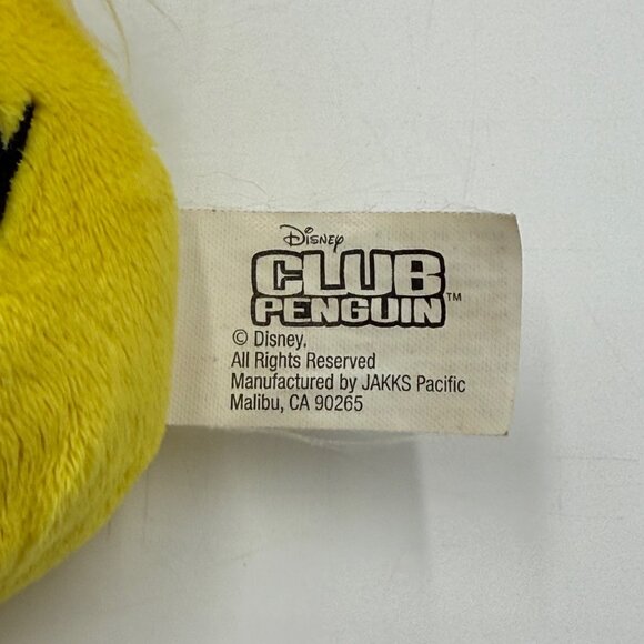 Disney Club Penguin Yellow Smile Puffle4" Stuffed Animal Toy No Coin Or Code - Picture 7 of 8